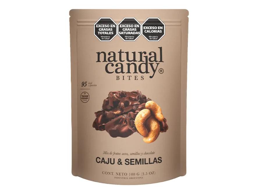 Caju y semillas chocolate negro "Natural Candy"