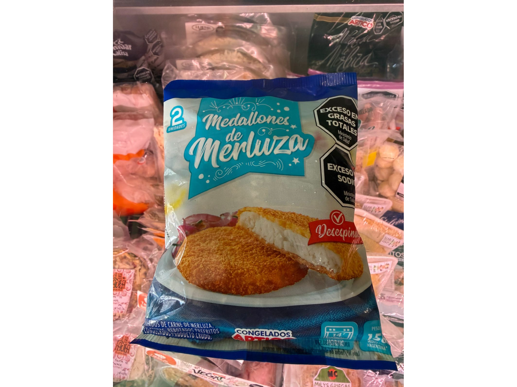 Medallon de merluza x 2 unid