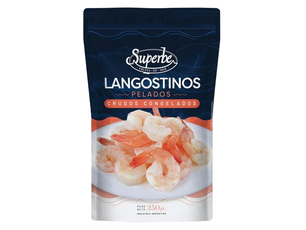 Langostino Pelados Crudos x 250 Grs