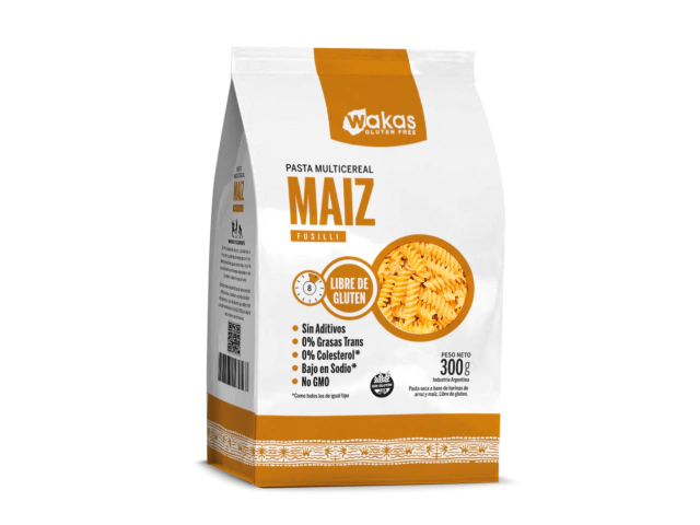 Fusilli multicereal maiz x 300 grs