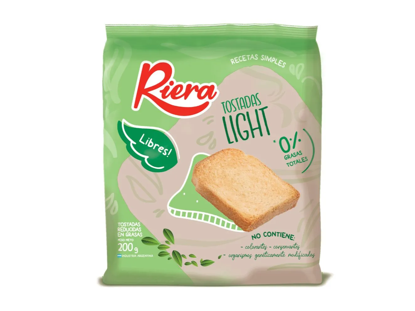 Tostadas RIERA light x 200 grs