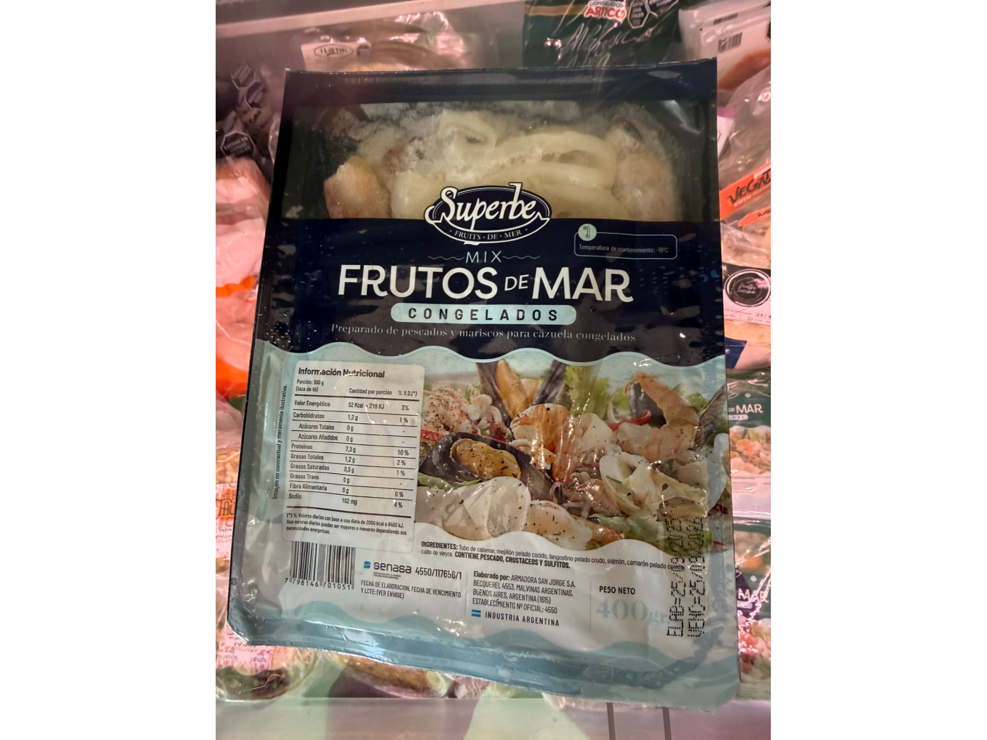 Mix Frutos del mar x 400 Grs