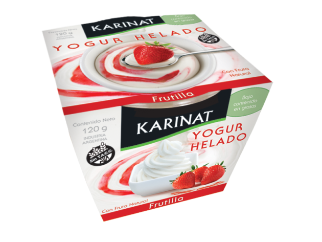 Yogur helado frutilla x 120 grs