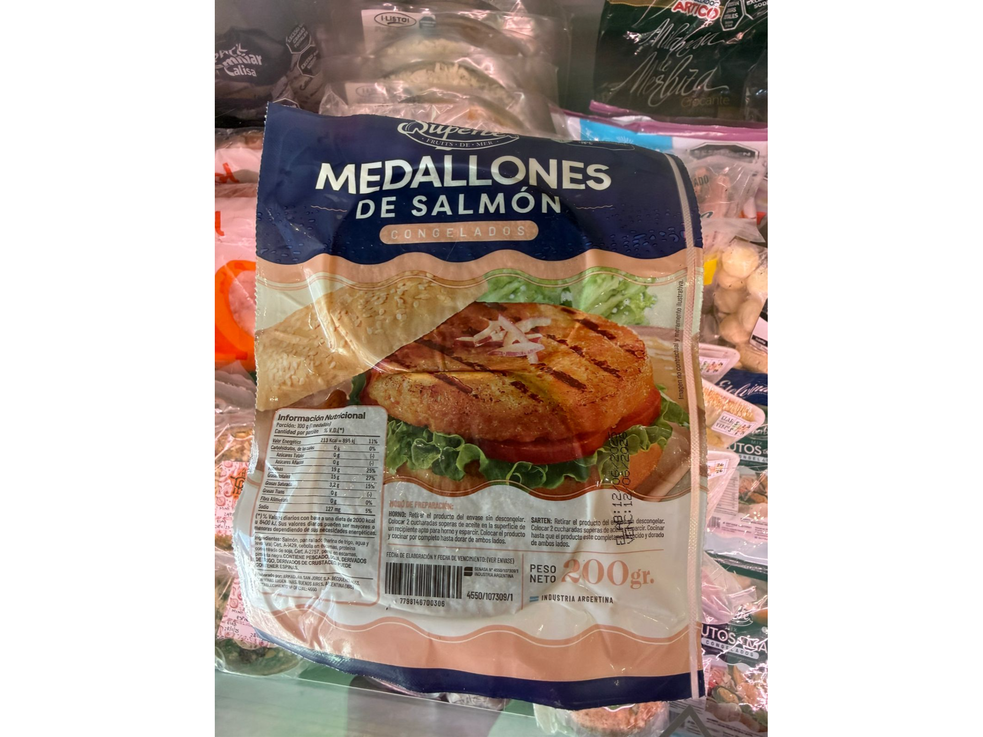 Medallon de Salmon x 200 Grs