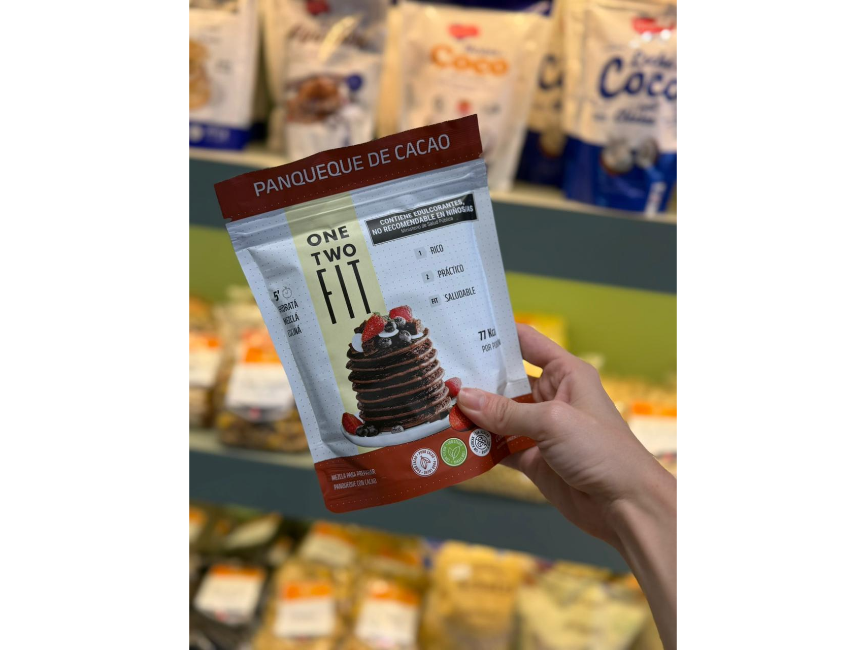 Pancake de cacao premezcla