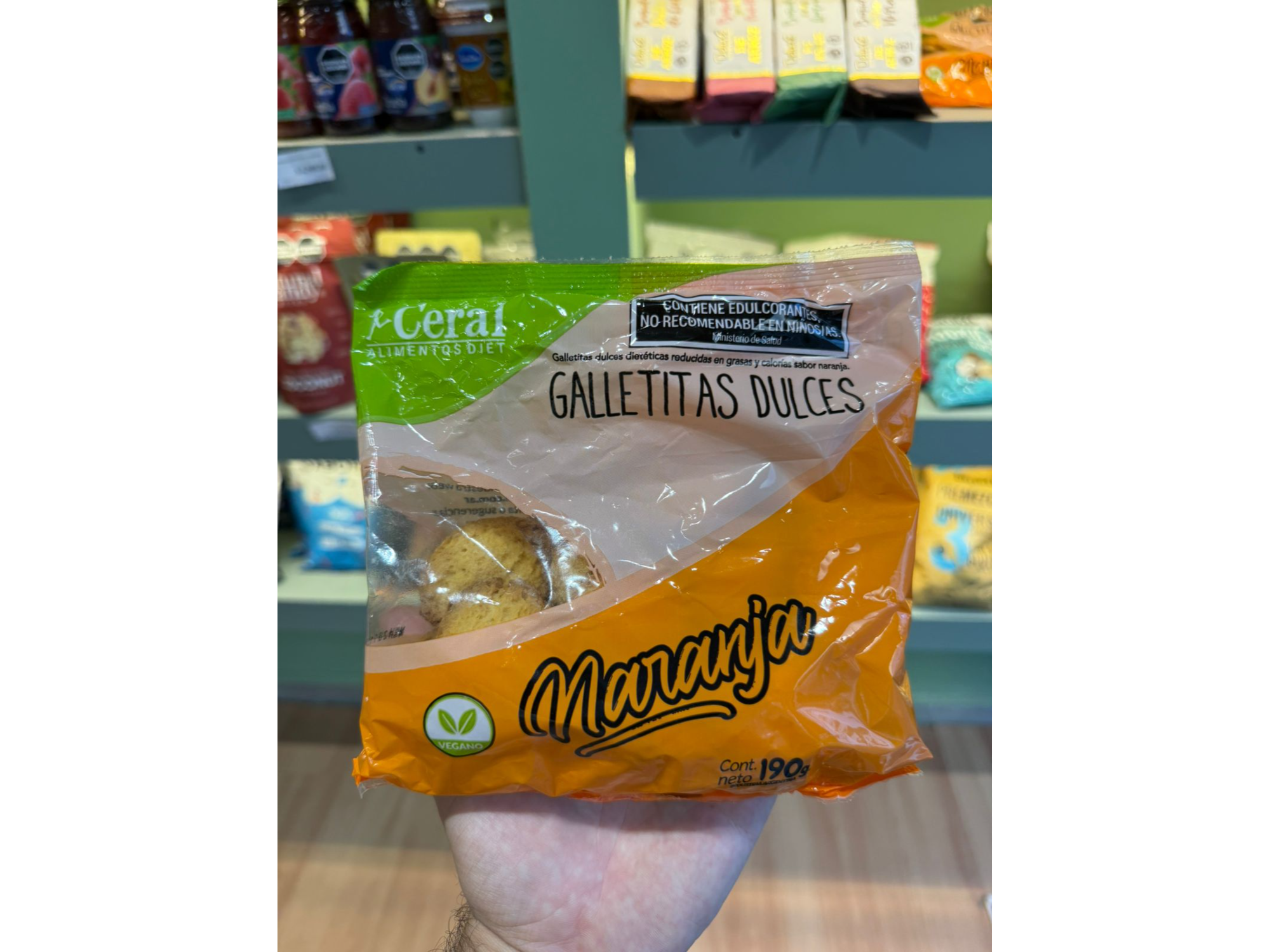 Galletitas dulces dieteticas naranja Ceral x 190 grs