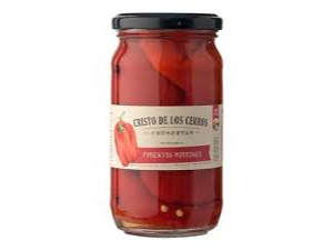 Morrones enteros pelados "Cristo de los Cerros" x 300 grs