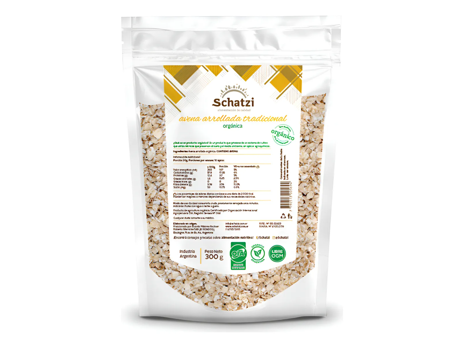 Schatzi avena arrollada