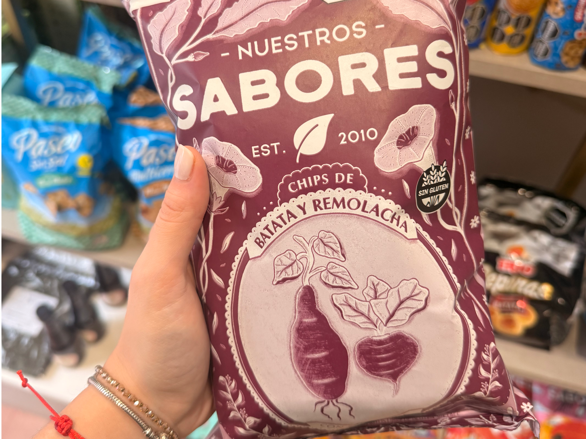 Chips de remolacha y batata con sal marina "Nuestros Sabores" x 80 grs (Copia)