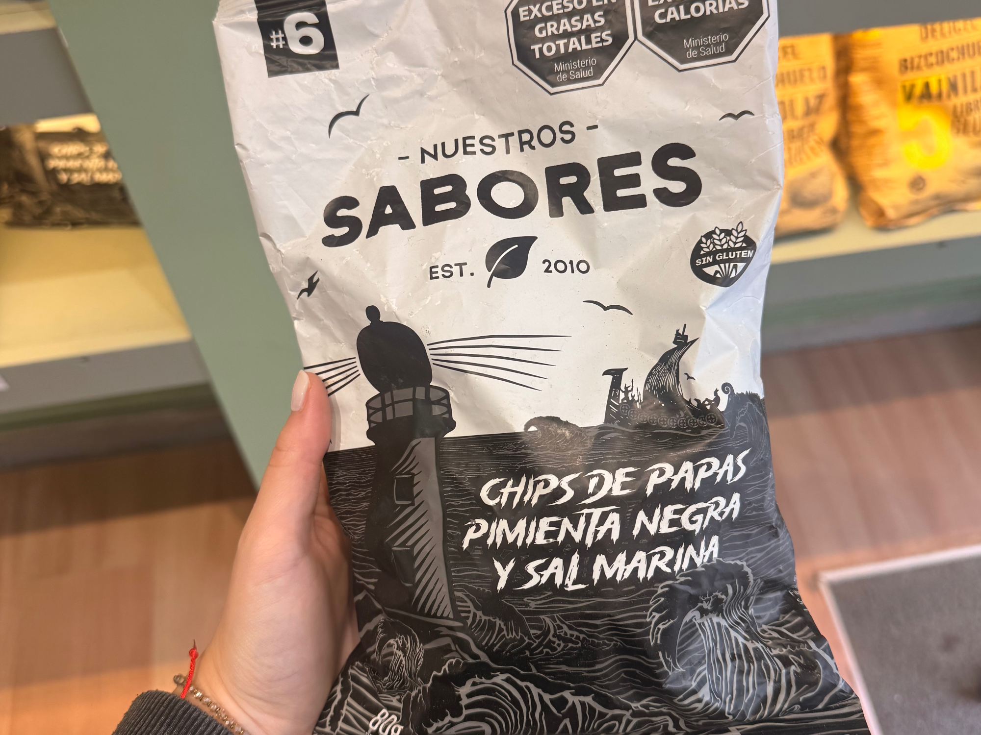 Chips de papa con pimienta negra "Nuestros Sabores" x 80 grs (Copia)