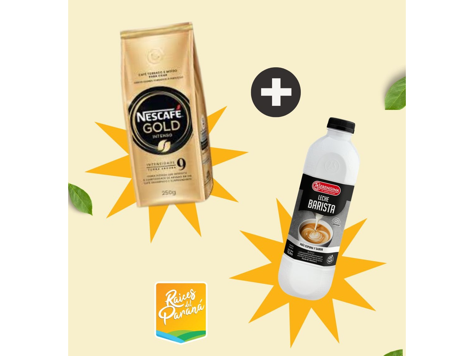 COMBO Café Gold Intenso 40 grs + Leche la Serenisima Barista 1L