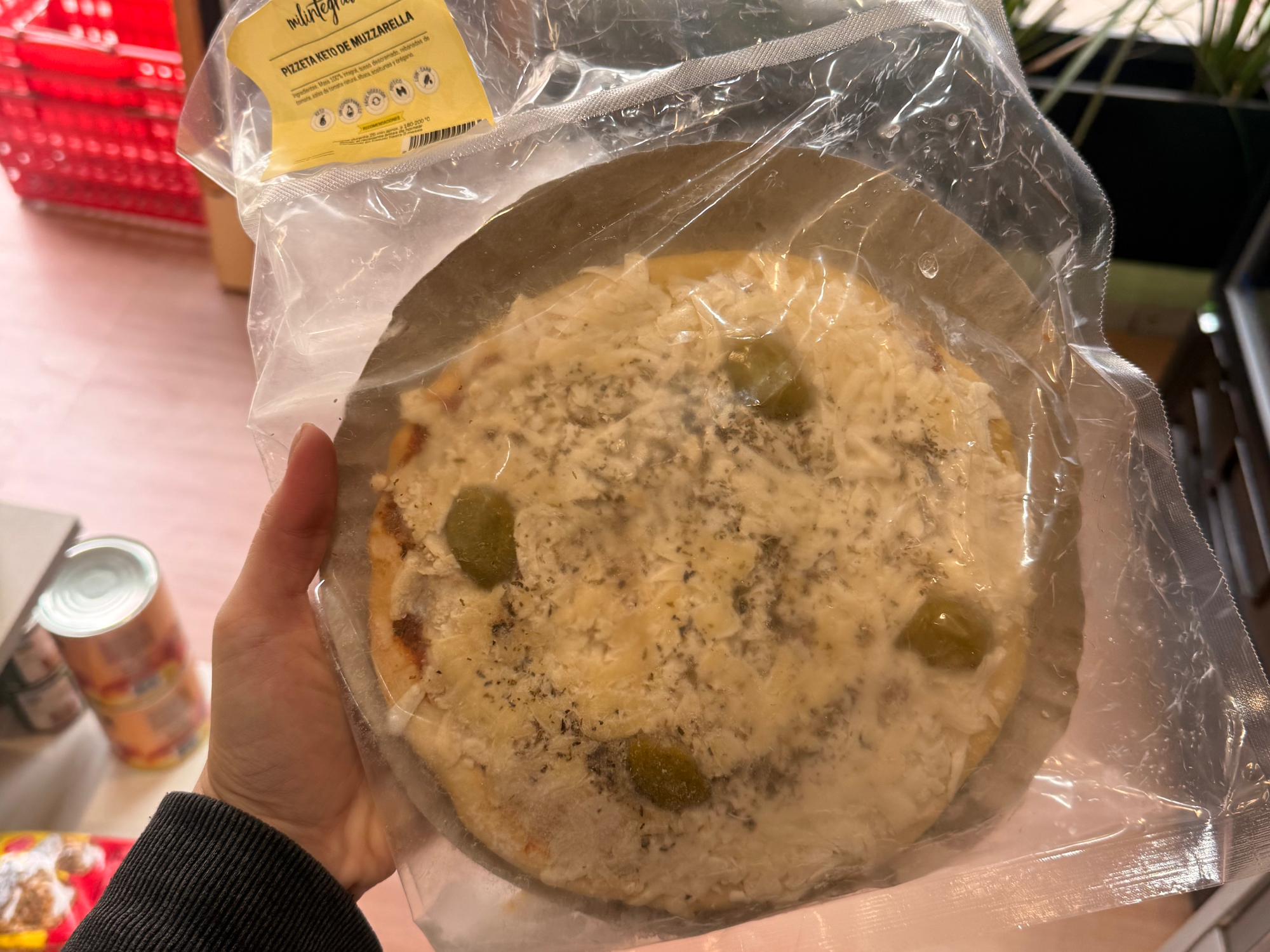 Pizzeta Keto Muzarrella ( c/ Harina de almendras )
