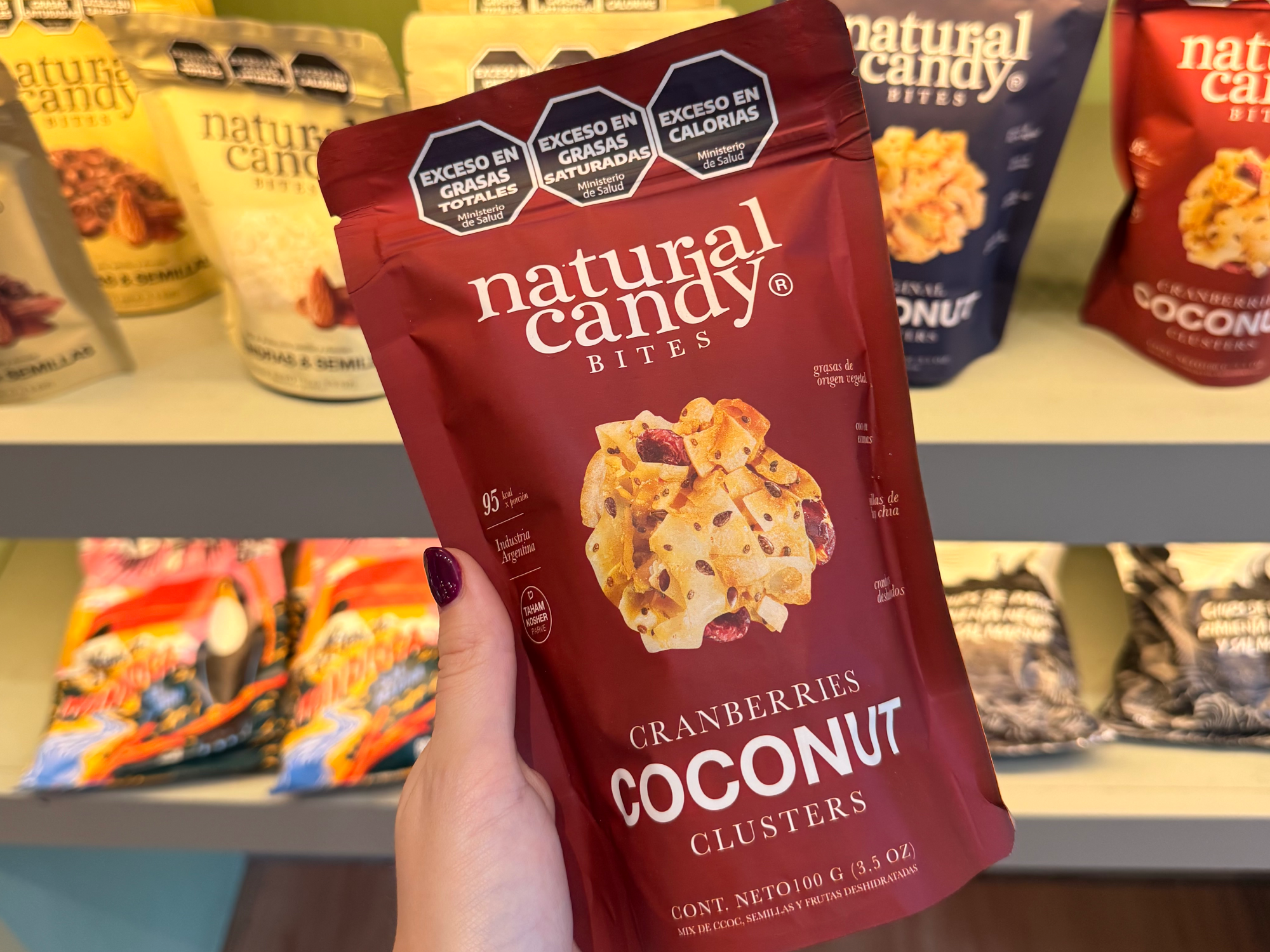 Natural Candy Bites Granberry coconut