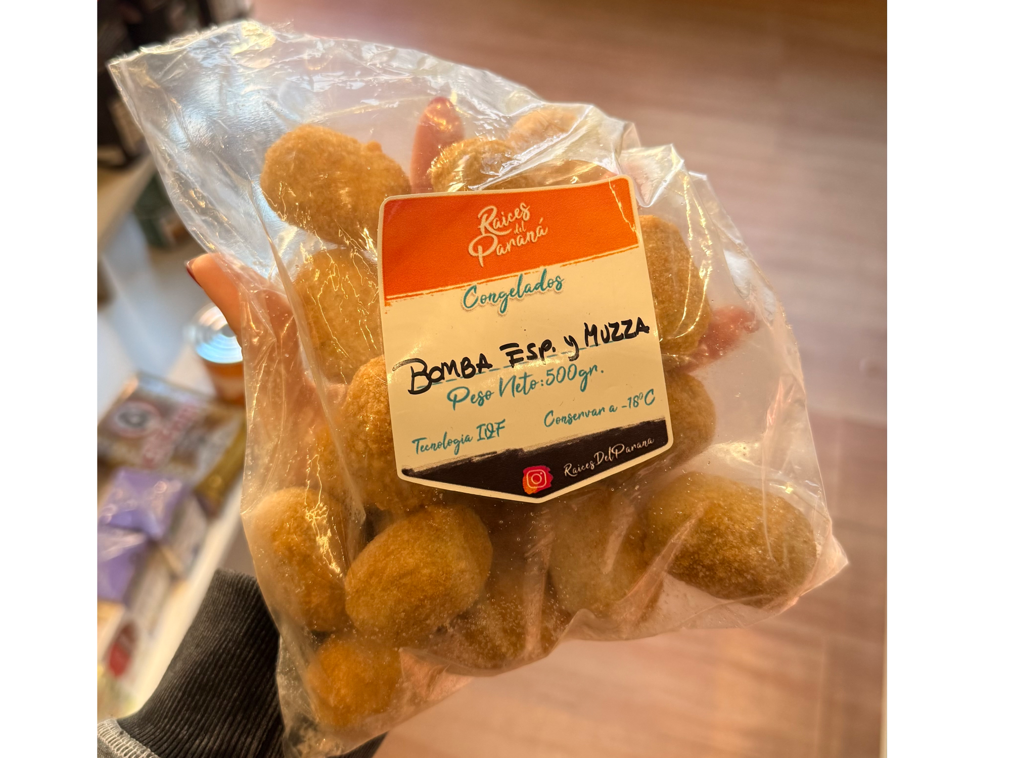 Bombas de Espinaca y Muzza