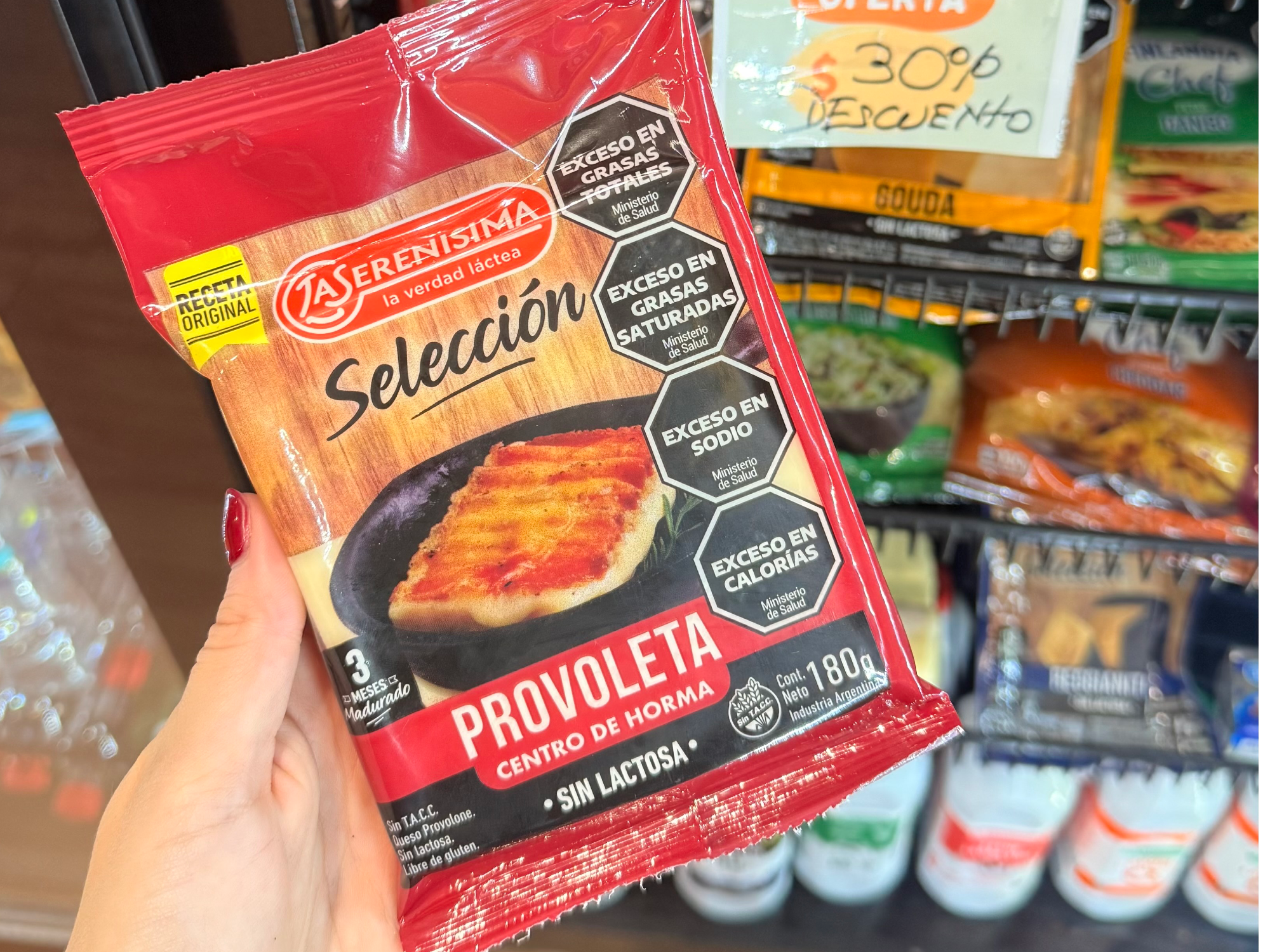 Queso provoleta "La Serenisima" x 180 grs