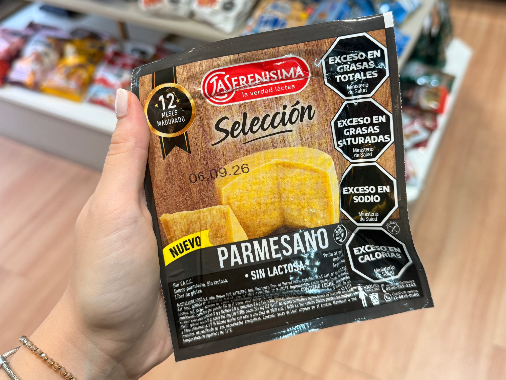 Queso parmesano "La Serenisima" x 340 grs