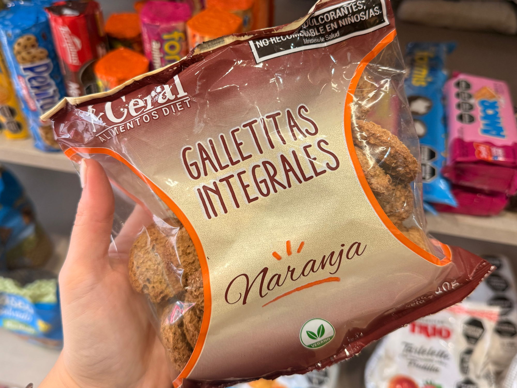 Galletitas integrales naranja Ceral x 190 grs
