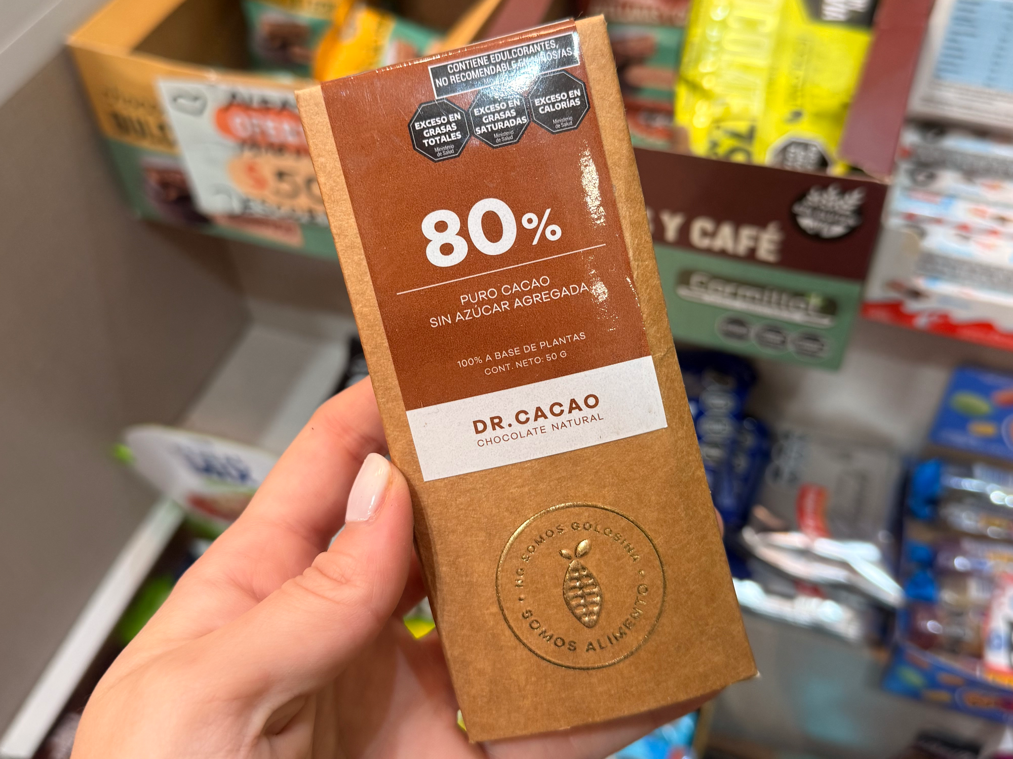 Dr cacao 80% puro sin azucar