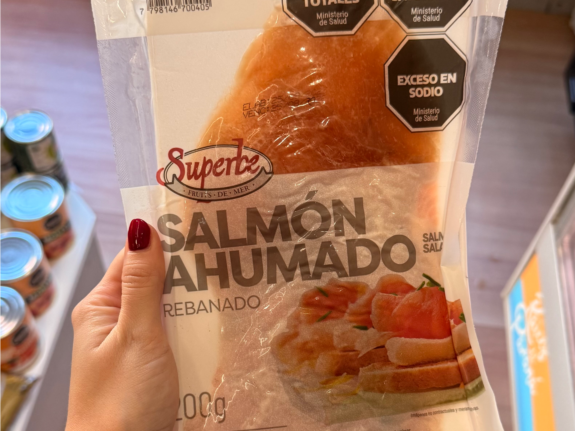 Salmon en Fetas ahumado x 300 Grs