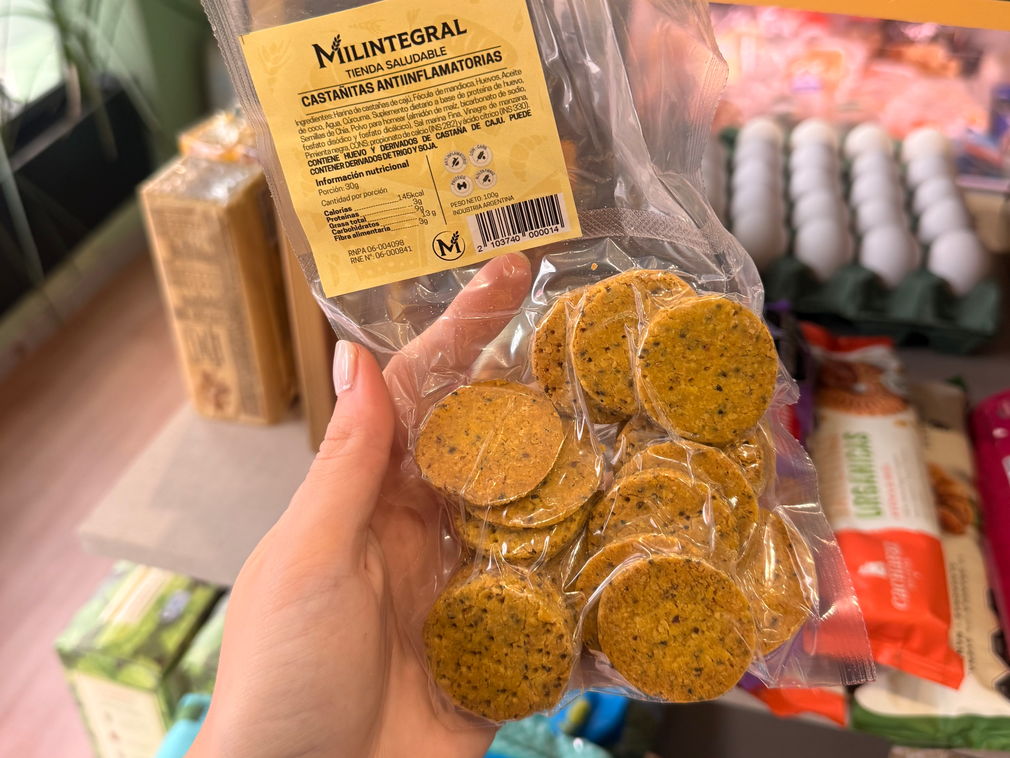 Castañitas - Galletitas de Harina de Castaña