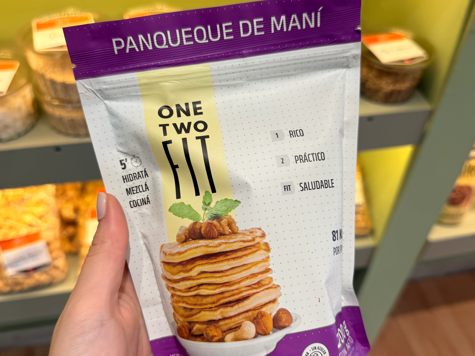 Pancake de mani premezcla