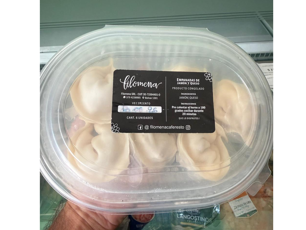 Empanadas "Filomena" de Jamon y queso x 6 unid