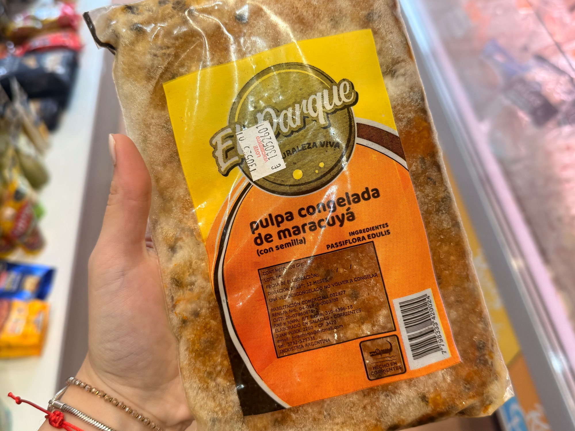 Pulpa de Maracuya sin semillas x 1kg