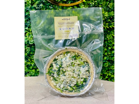 Tarta de Espinaca y Brocoli con Roquefort y Queso Descremado