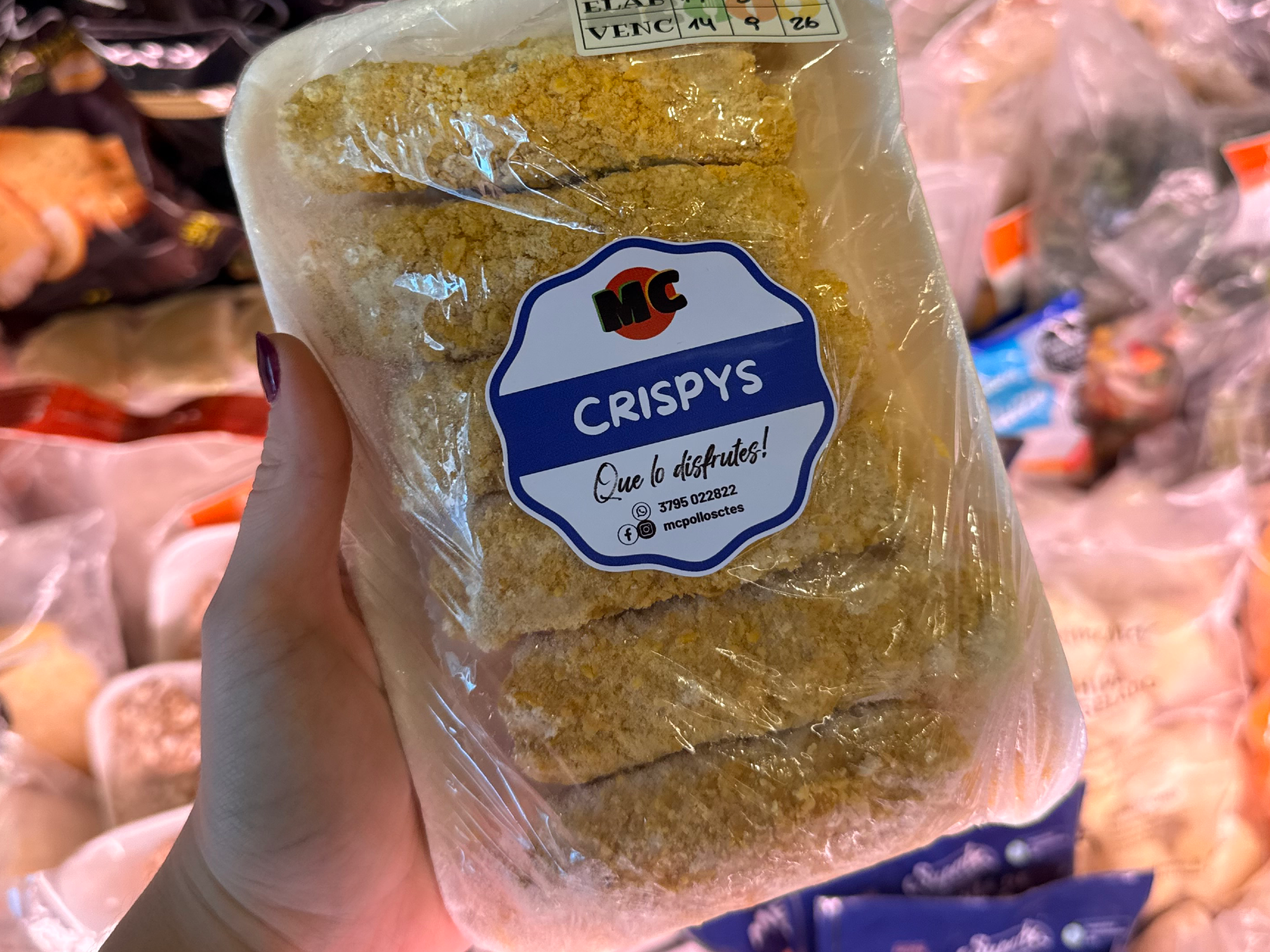 Palito de Pechuga de Pollo rebozados con Cereales x 500 grs