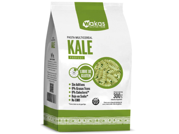Fusilli Multicereal con Kale300 grs - Wakas