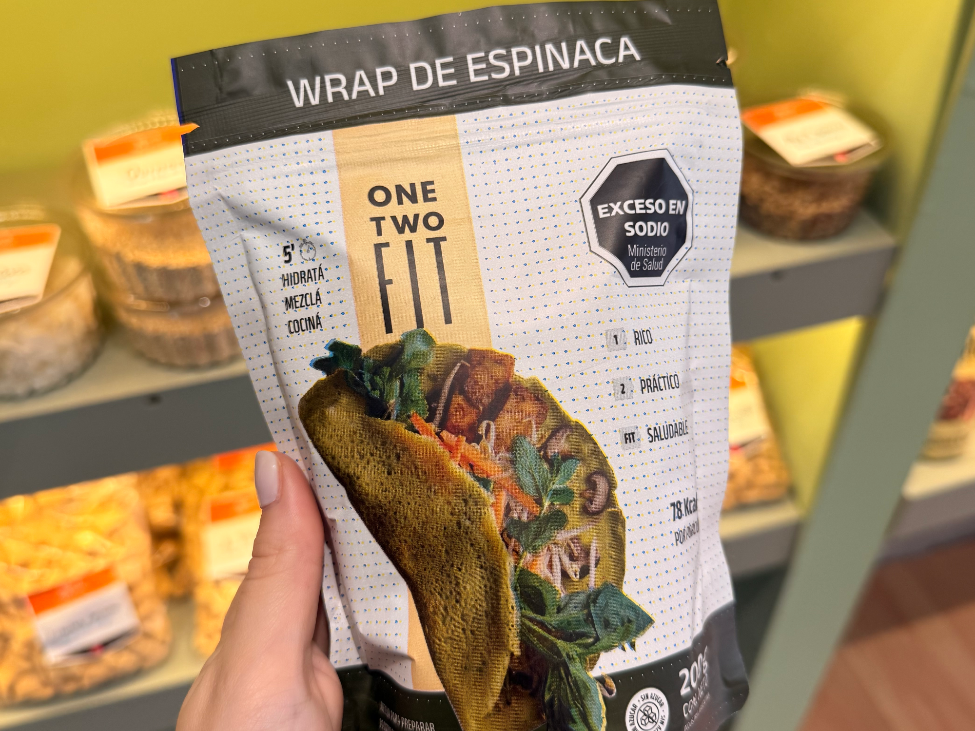 Wraps de espinaca premezcla