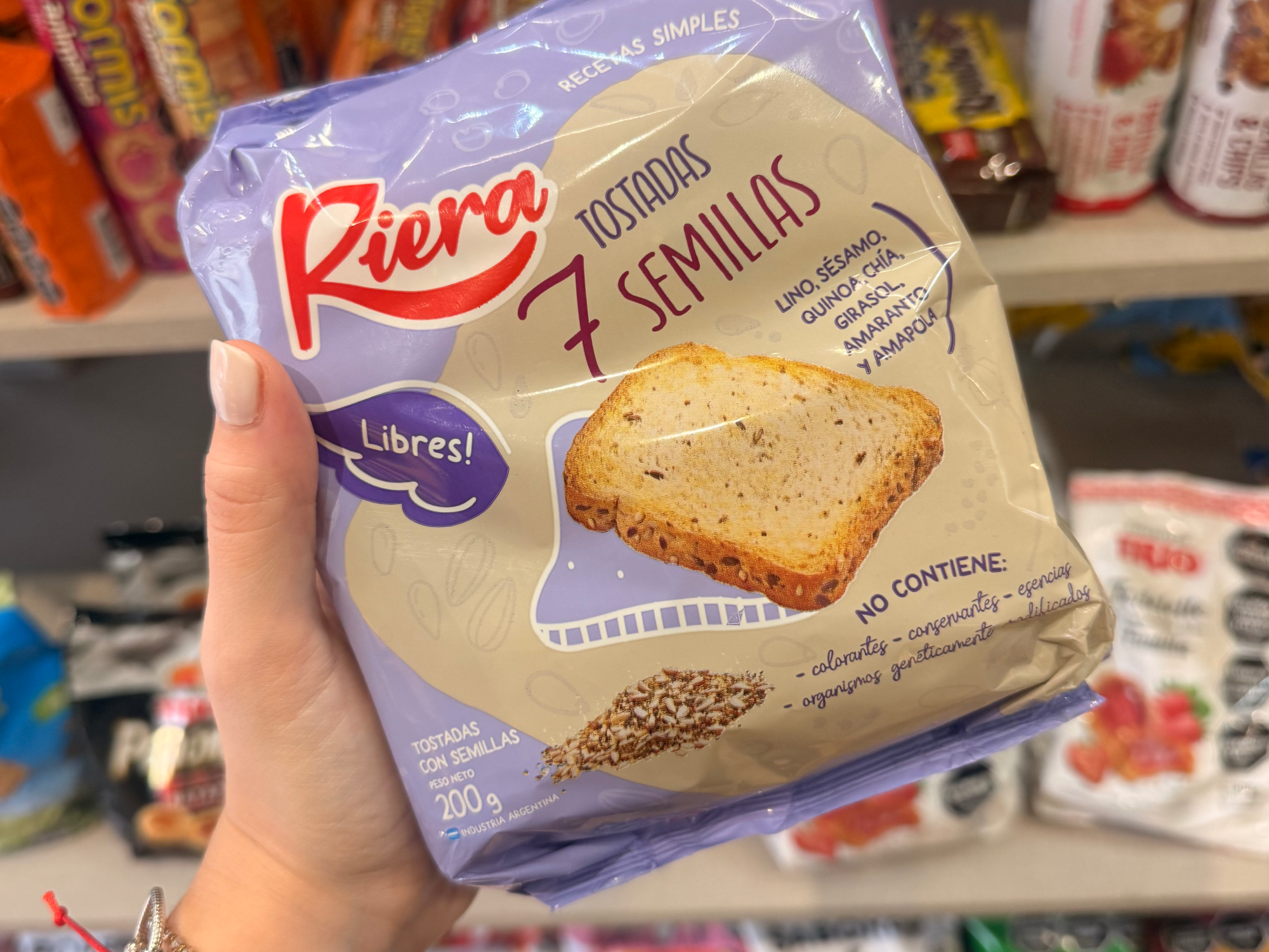 Tostadas RIERA 7 semillas x 200 grs