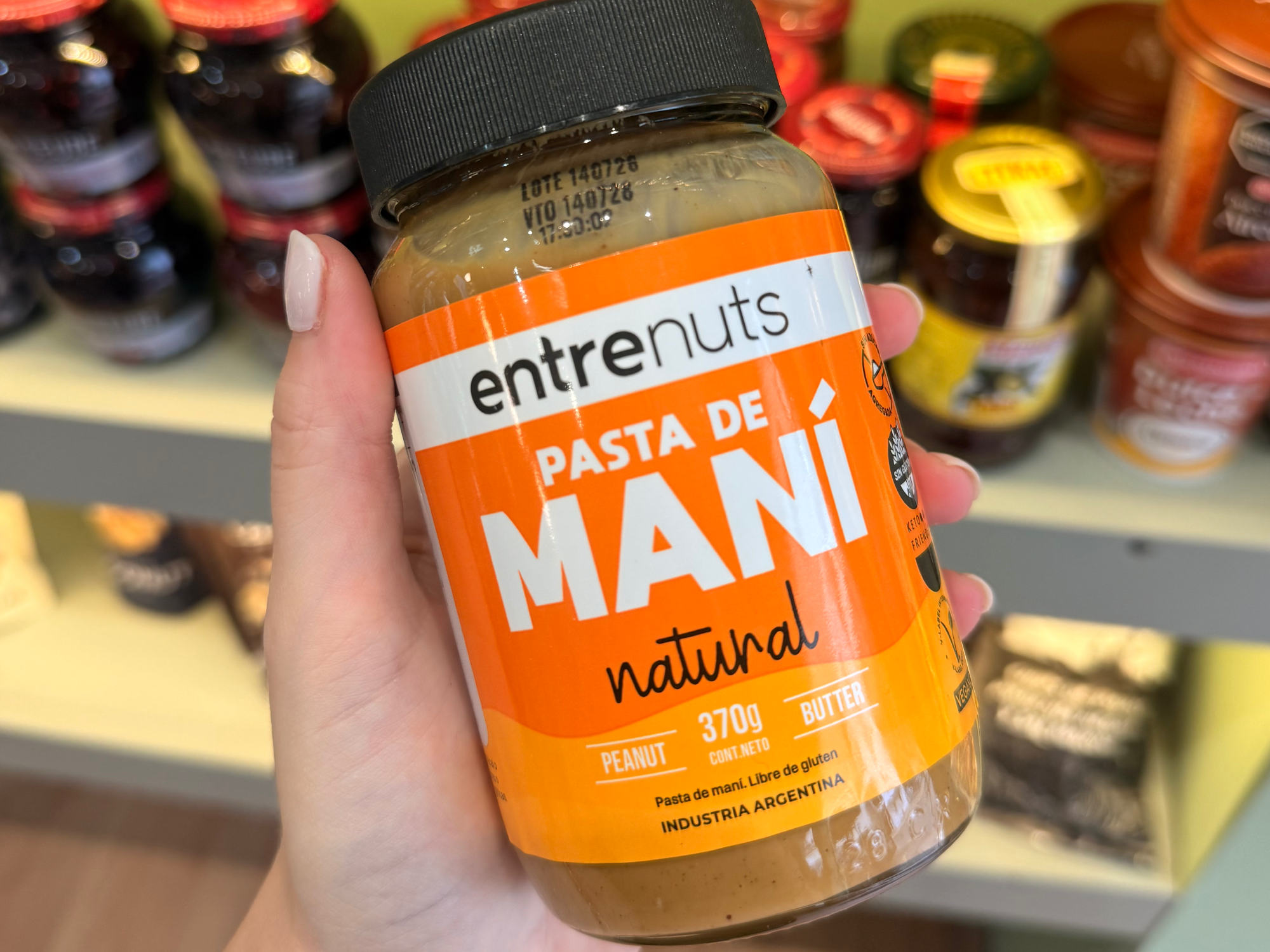 Pasta de Mani Natural "Entrenuts"