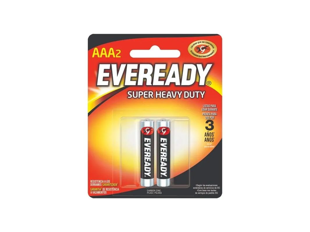 Pilas Eveready AAA x2 Unidades