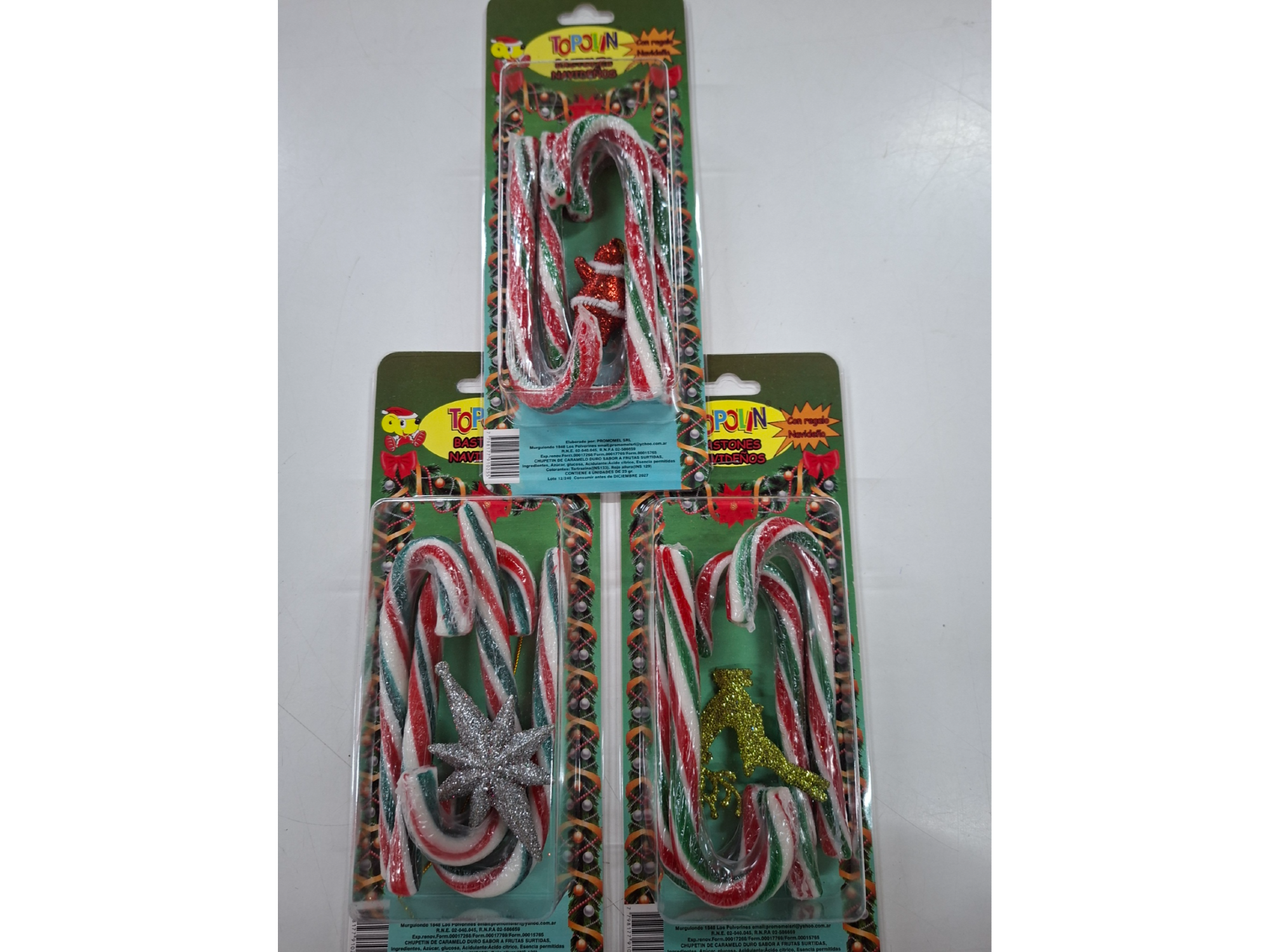 Bastón Navideño x4 U