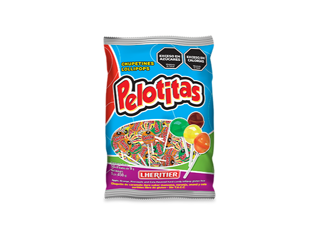 Chupetin Pelotitas Frutal x50 U