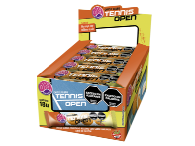 Chicles Tennis Naranja x18 U
