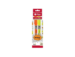 Resaltador Filgo Naranja/Amarillo x2