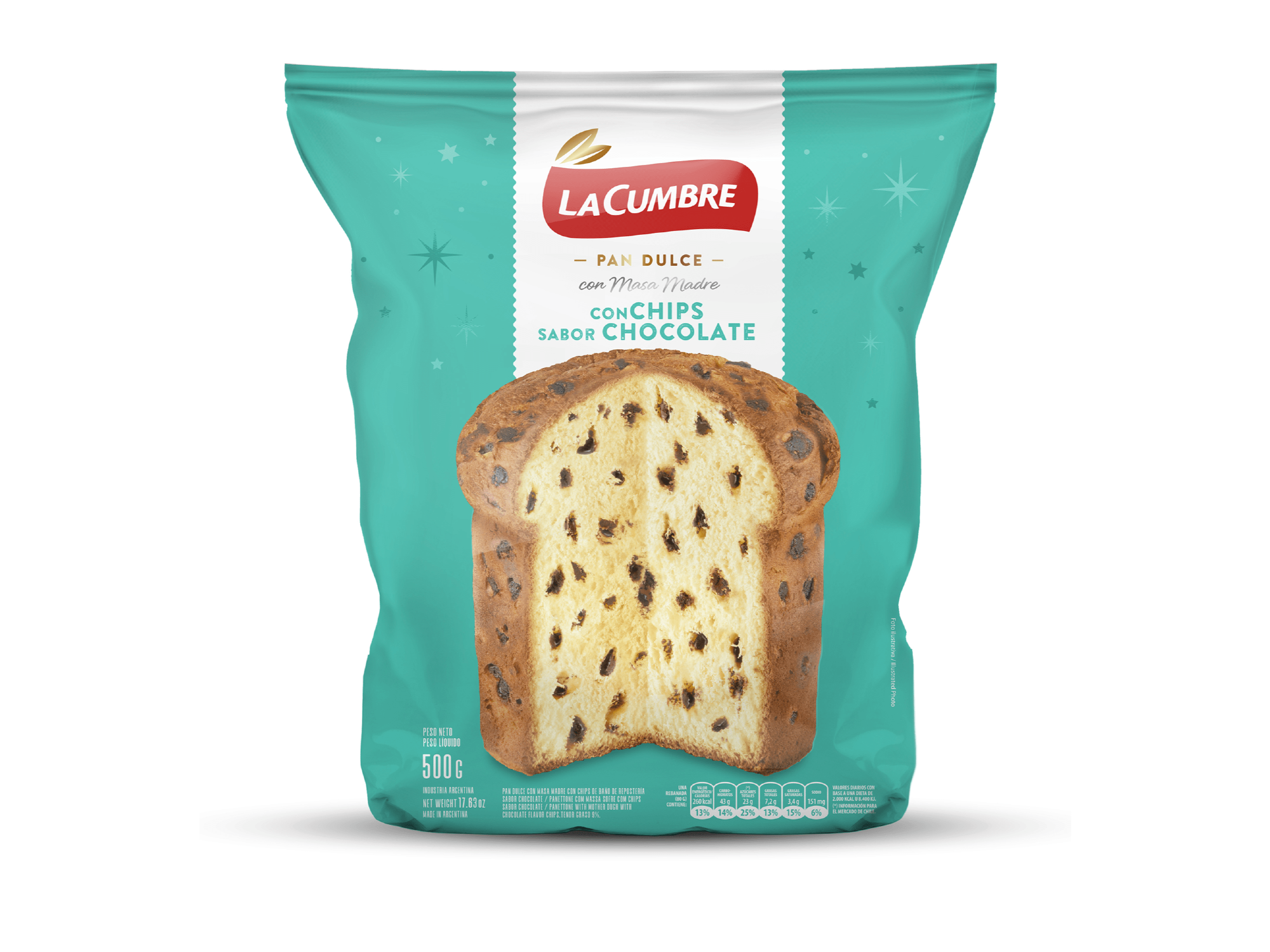 Pan Dulce La Cumbre  con Chips x400g