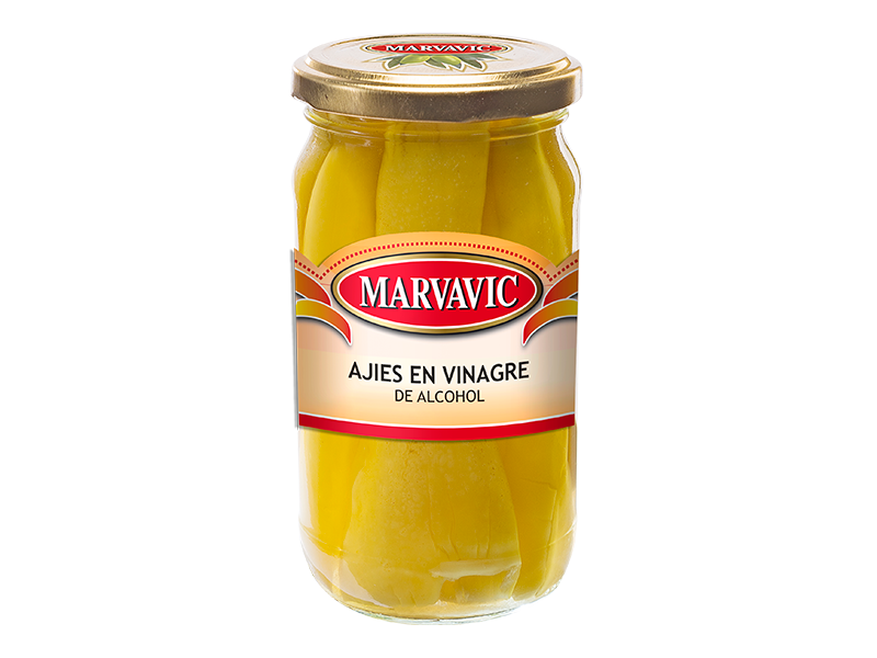 Ajies en vinagre Marvavic x 120grs.