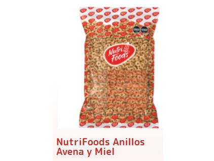 ANILLOS DE AVENA Y MIEL X 2,5KG NUTRI FOOD