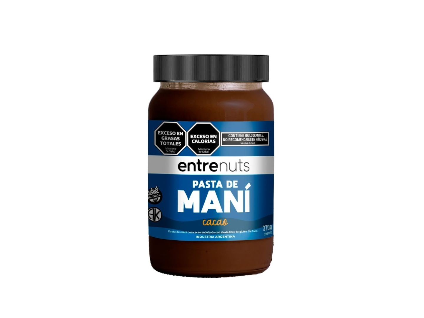 Pasta de Maní c/Cacao "Entrenuts" x 370gr