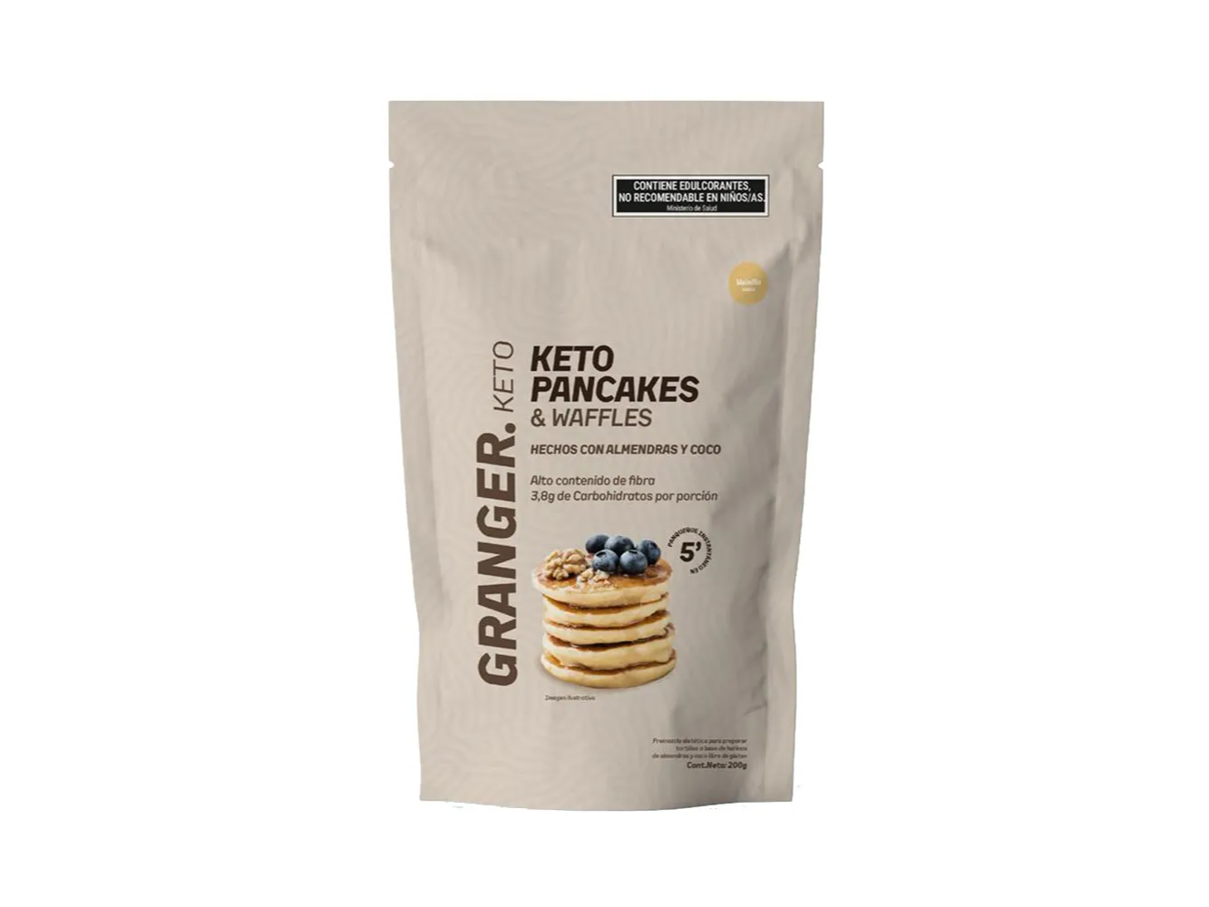 PANCAKE KETO VAINILLA X 200GR GRANGER
