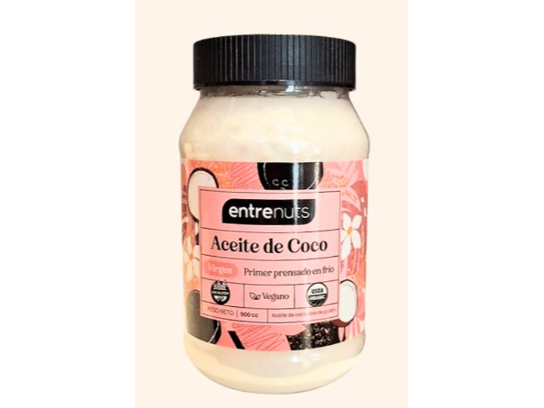 ACEITE DE COCO VIRGEN X 500 CC ENTRENUTS