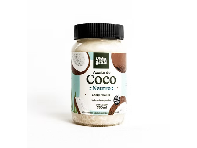 Aceite de coco NEUTRO 360ml "Chia Graal"