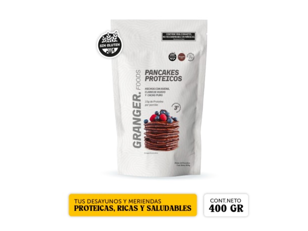 PANCAKE PROTEICO CHOCOLATE X 400GR GRANGER