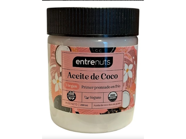 ACEITE DE COCO VIRGEN X 200 CC ENTRENUTS