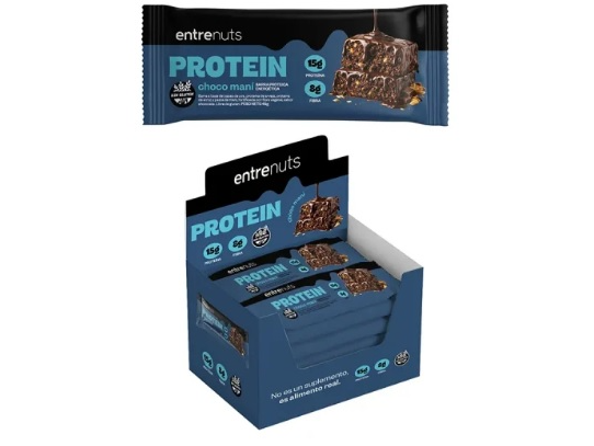 BARRA PROTEICA CHOCO MANI X 10UN ENTRENUTS