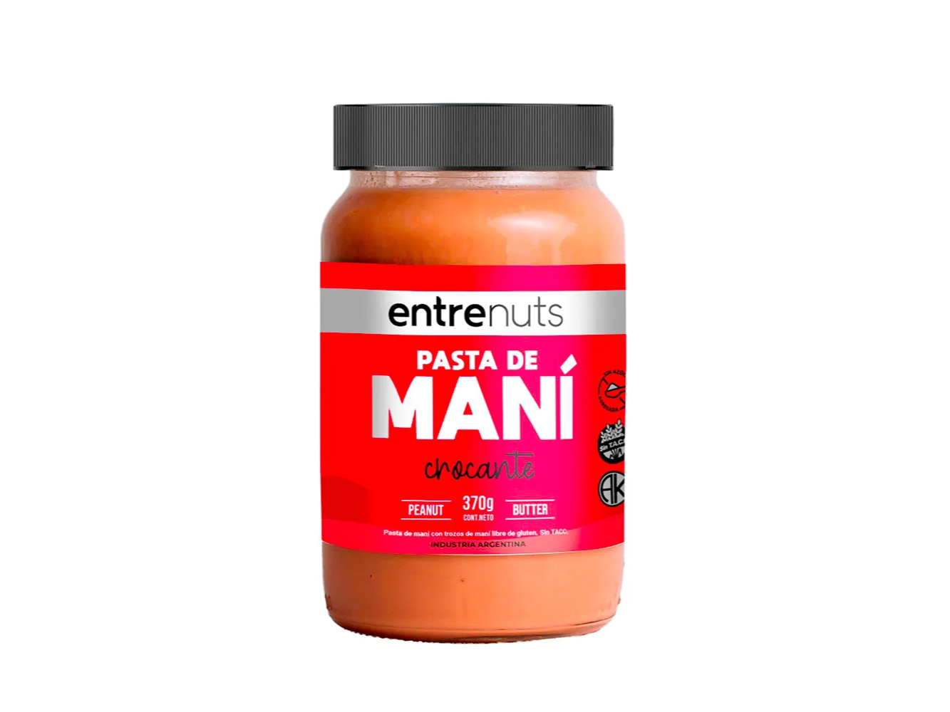 Pasta de Maní Crocante "Entrenuts" x 370gr