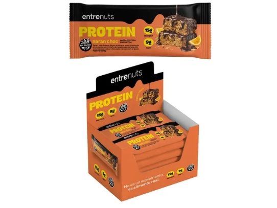 BARRA PROTEICA NARANJA-CHOCO X 10UN ENTRENUTS